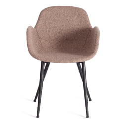 Стул VALENTINO (mod. PC45-2) металл/экокожа/ткань, 55 х 58 х 81 см, Brown (коричневый)/черный