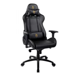 Геймерское кресло Arozzi Verona Signature Black PU Gold Logo