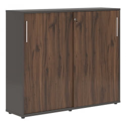 Шкаф с дверьми-купе EDIS EMC 1643 Дуб Денвер темный Белый Мокко