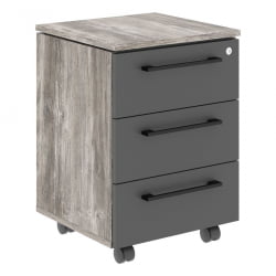 Тумба MORRIS TREND MMC-3D Сосна Нордик Антрацит