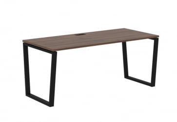 Стол письменный ЕДИС ЕВСТ 1780 Дуб Денвер темный Черный / EDIS EVST