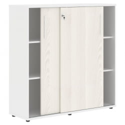 Шкаф с дверьми-купе EDIS EMC 1343 Ясень Траун Белый Белый