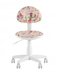 Кресло компьютерное детское УМКА Принсесски пластик белый / Princesski