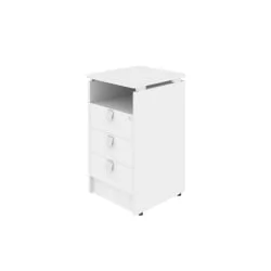 Тумба приставная (с замком) STYLE Л.ТП-4 Белый