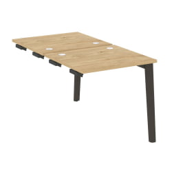 Стол-приставка двойной к опорным элементам ОНИКС ВООД ОВ.Д.СПР-0.7 Тиквуд Светлый/Темный / ONIX WOOD OW.D.SPR-0.7