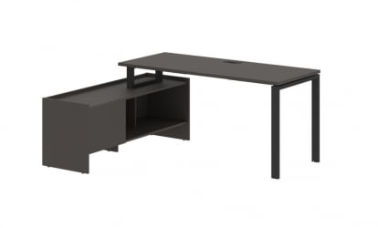 Стол с тумбой EDIS EUCT 17614 Мокко Черный