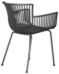 Стул обеденный DOBRIN ROSS (темно-серый (GR-04) без подушки) 4 шт