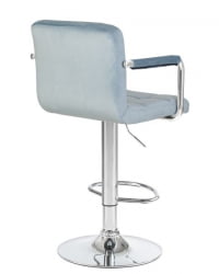 Стул барный DOBRIN KRUGER ARM (пудрово-голубой велюр (MJ9-74)) 2 шт