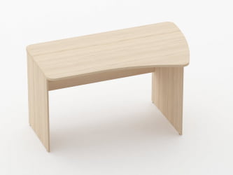 Стол эргономичный Glassy 1.12.14Пр Орех