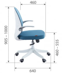 Детское компьютерное кресло CHAIRMAN CH107 ткань розовый (M)