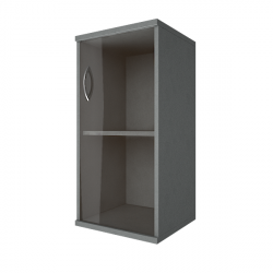 Шкаф низкий узкий правый Riva А.СУ-3.2 Пр Венге/Металлик