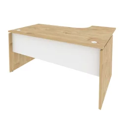 Стол эргономичный левый ONIX O.SA-4L Тиквуд Светлый/Белый