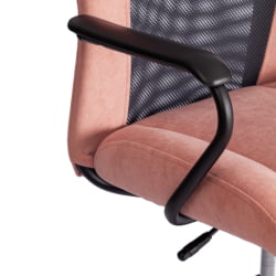 Компьютерное кресло STAFF флок/ткань, розовый/серый, 137/W-12