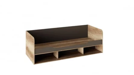 Кровать Пилигрим ТД-276.12.02 Дуб каньон светлый/Серый