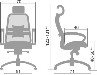 Кресло руководителя Samurai SL-2.04 Темно-коричневый