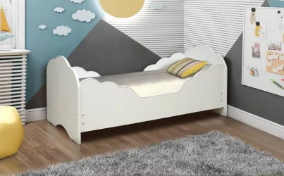 Детская кровать с бортиком Малышка №5 700*1400 Вишня Оксфорд