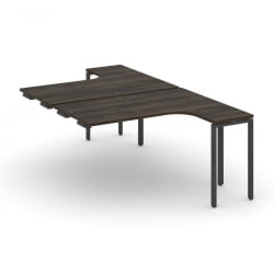 Рабочая станция-приставка к опорным тумбам CONCEPT CN.DSAPR-002 Дуб Мали Антрацит