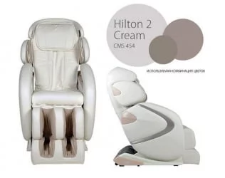 Кресло массажное Hilton 2 CMS-455 cream Хилтон 2 кремовый