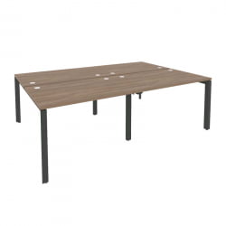 Рабочая станция на П-образном м/к ОНИКС О.МП-Д.РС-4.2.8 Дуб Аризона/Антрацит / ONIX O.MP-D.RS-4.2.8