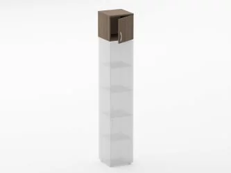Антресоль узкая Glassy 6.04.13Пр Дуб Верцаска