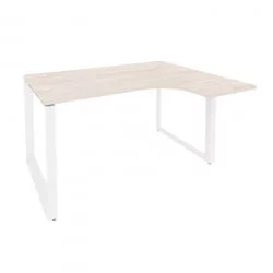 Стол эргономичный правый на О-образном м/к ONIX O.MO-SA-3R Денвер Светлый/Белый