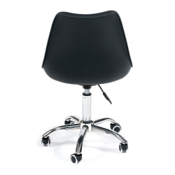 Офисное кресло TULIP (mod.106-1) металл/пластик/PU, 58 x 47 x 97см, Black (черный) / Chrome (хром)