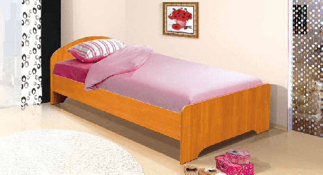 Кровать 900 х 1900 с низкой ножной спинкой Ясень шимо темный