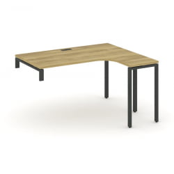 Стол-надставка на опорную тумбу (правый) CONCEPT CN.OSAN-004(R) Дуб Винченцо Черный