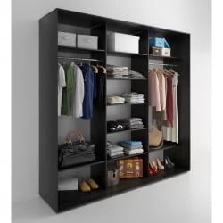 Шкаф-купе 3-х дверный Акцент-Дуэт Д 2100х600 Венге