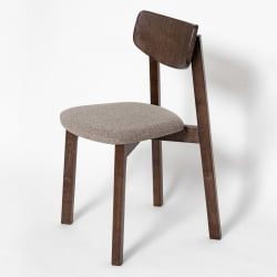 Стул с мягким сиденьем Вега Latte кашемир Эмаль белая