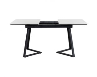 Стол Роналдо раздвиж. 140-180 Светлый мрамор/Бабочка