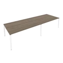 Переговорный стол (2 столешницы) Metal System Б.ПРГ-2.5 Вяз/Белый