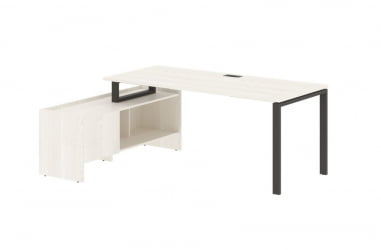 Стол с тумбой EDIS EUCT 19814 Ясень Траун Мокко