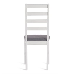 Стул ROSARIO Многослойная фанера, 39 х 39 х 99 см, white, ткань темно-серая (150)