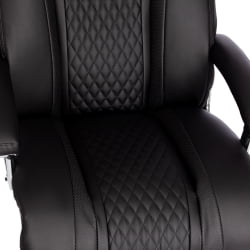 Кресло офисное Trust (max) кож/зам, черный/черный стеганный/черный, 36-6/36-6/36-6/06