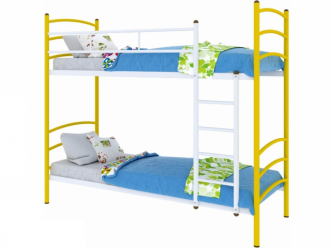 Кровать двухъярусная Милана Duo 900х1900 Желтая