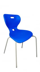 Стул универсального назначения АУРА (рост 6) Синий/Каркас серый / AURA