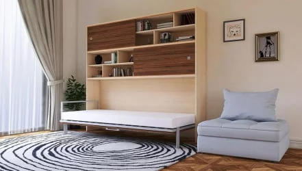 Кровать-трансформер Смарт 3 с полками Венге