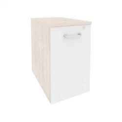 Тумба низкая выдвижная приставная / опорная ONIX O.VTPO-1.7 Денвер Светлый/Белый