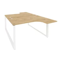 Рабочая станция на О-образном м/к ОНИКС О.МО-Д.СА-3 Тиквуд Светлый/Белый / ONIX O.MO-D.SA-3