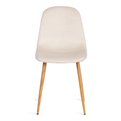Кухонный стул BREEZE (mod. 4724) вельвет/металл, 44 х 53 х 87 см, Light beige (светло-бежевый) HLR1 / натуральный