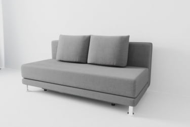 Диван прямой Стандарт без подлокотников (Berhouse) Цвет фасада: Грей; Тип: Прямой; Материал фасада: Рогожка