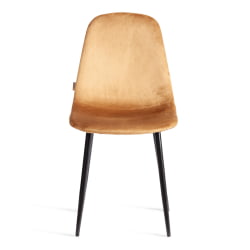 Металлический стул BREEZE (mod. JSC-58) Велюр/металл , 44 х 53 х 86 см, brown (коричневый) HLR12 / черный