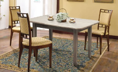 Стол обеденный массив Дуб беленый (1400)