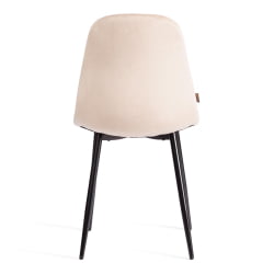 Кухонный стул BREEZE (mod. JSC-58) Велюр/металл , 44 х 53 х 86 см, creamy (кремовый) HLR 5 / черный