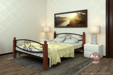 Кровать 140 на 190 Каролина Lux plus 1400х1900 Медная