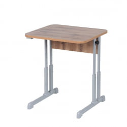 Парта одноместная эргономичная (рост 3-7) Ясень Шимо светлый/Металл Серый