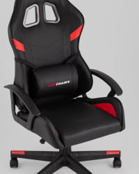 Кресло спортивное ТопЧаирс Варден черно-красный / TopChairs Warden