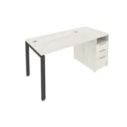 Рабочая станция с опорной тумбой Metal System Б.РС-СТП -1.2 Наварра/Антрацит