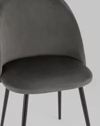 Стул Фолио велюр Темно-серый